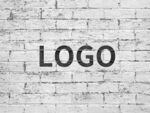 logo样机墙复古