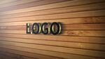 logo样机亚克力木板墙