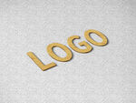 logo样机俯视