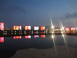 夜景图片  江边山水夜景 美丽