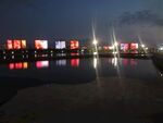 夜景图片  江边山水夜景 美丽