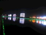 夜景图片  江边山水夜景 美丽