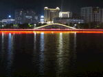 夜景图片  江边山水夜景 美丽