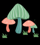 手绘蘑菇