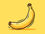AI香蕉插画