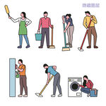 清洁人物动态