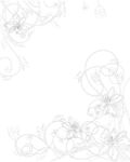 移门百合花纹