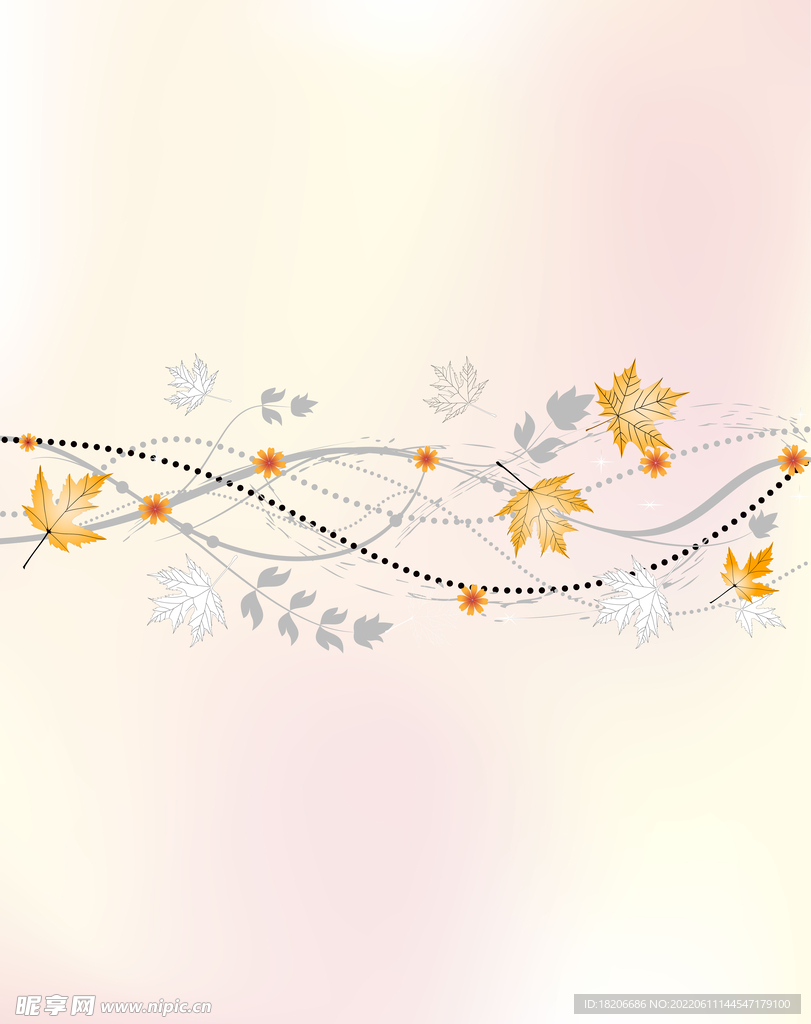 移门枫叶花纹