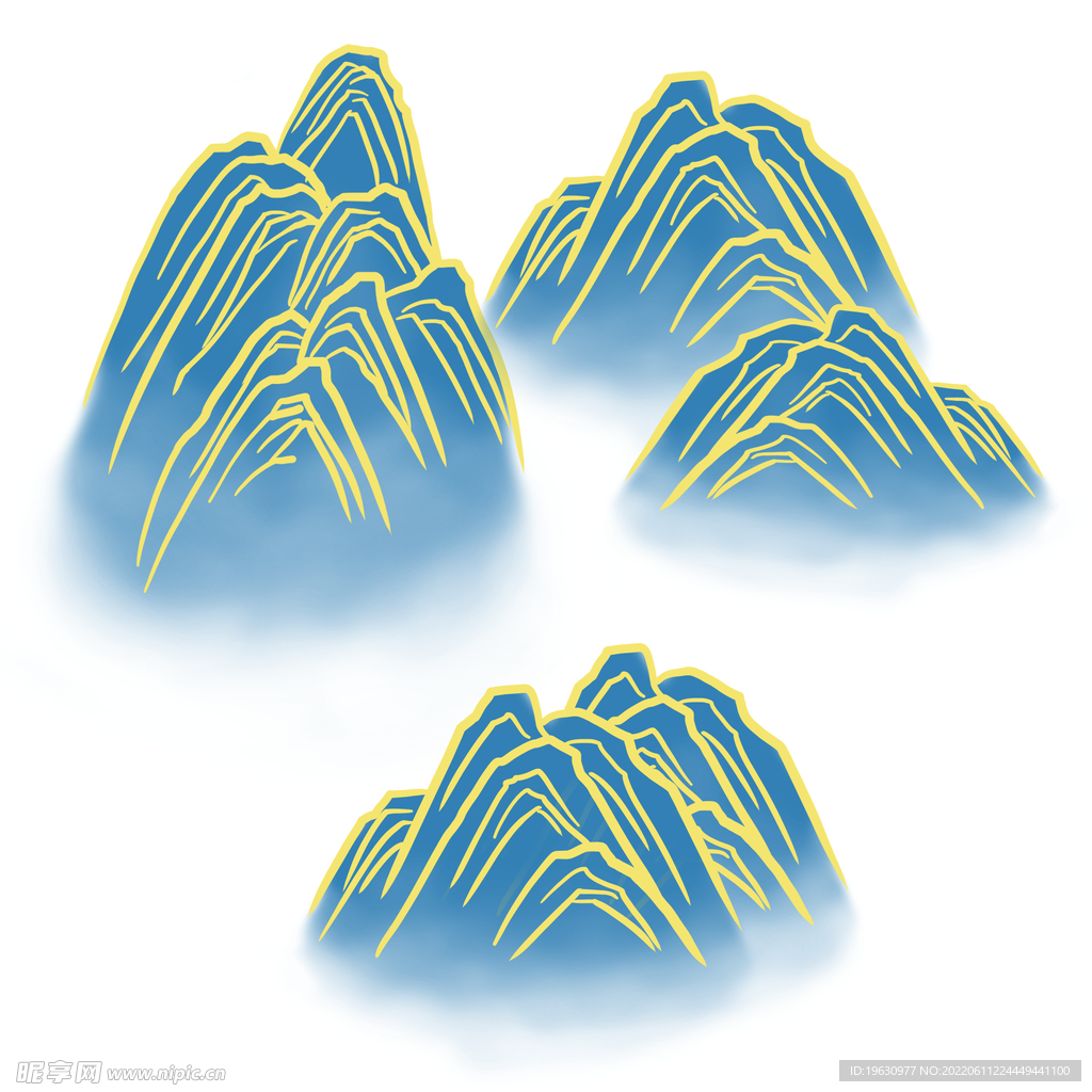 青绿山水元素
