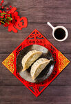 春节新年饺子传统美食摄影图