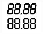  电子数字字体