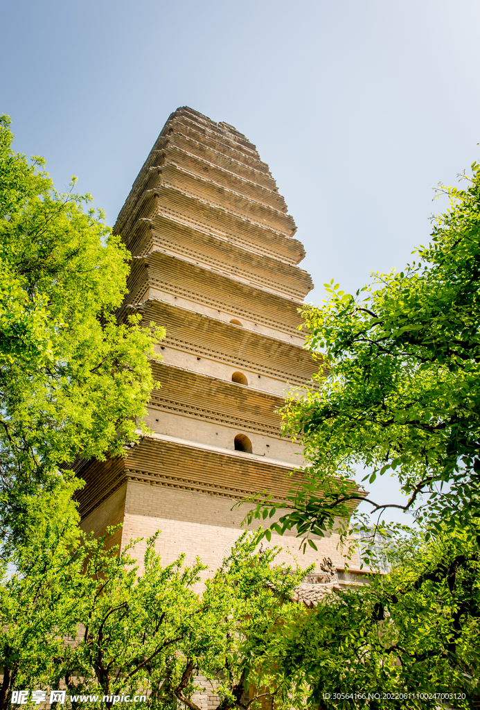 户外复古塔庙建筑