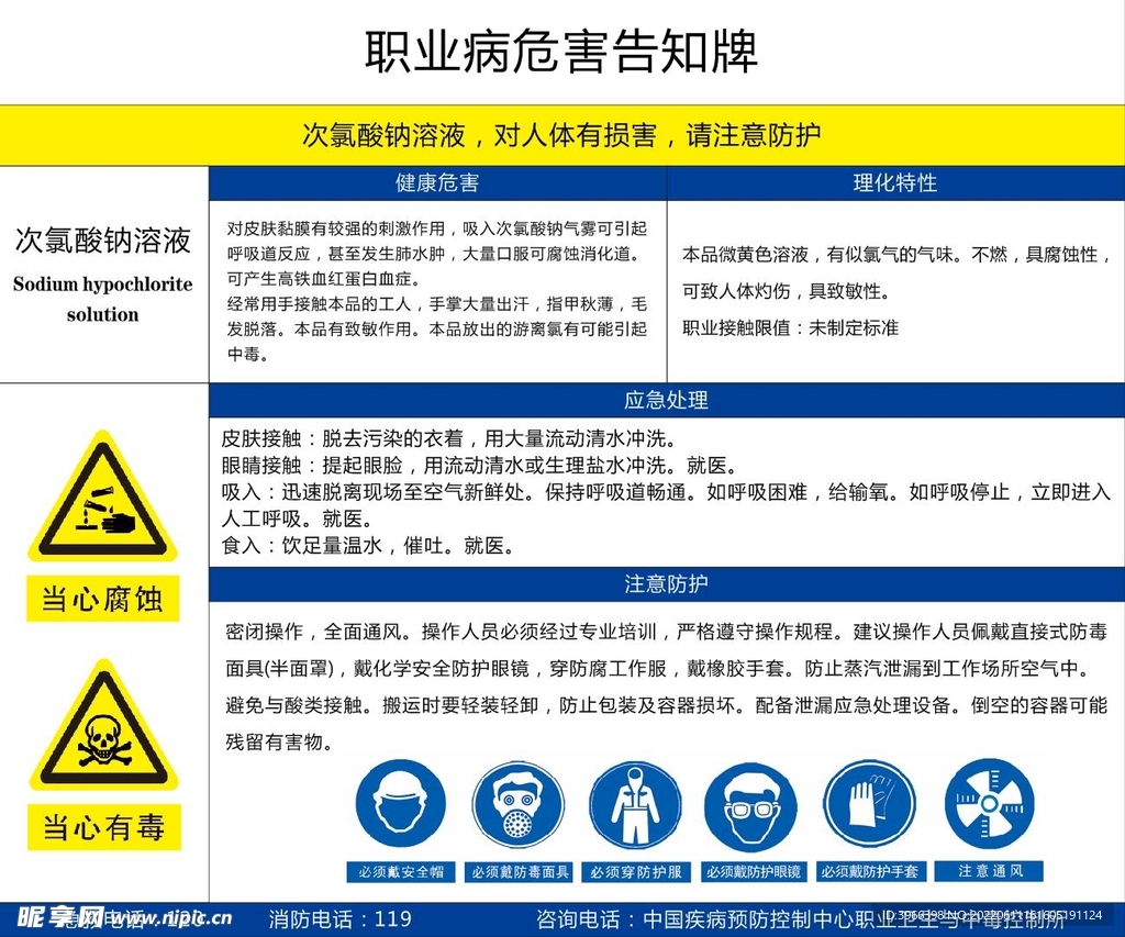 职业病危害告知牌