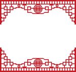 中式底纹边框 素材 矢量图