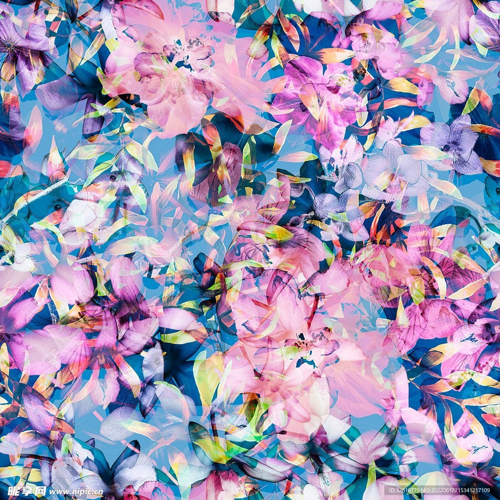 水彩花