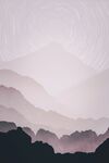 星空下的大山