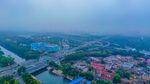 雨天城市风光