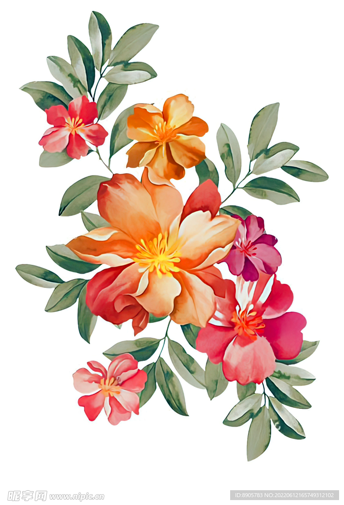 手绘花