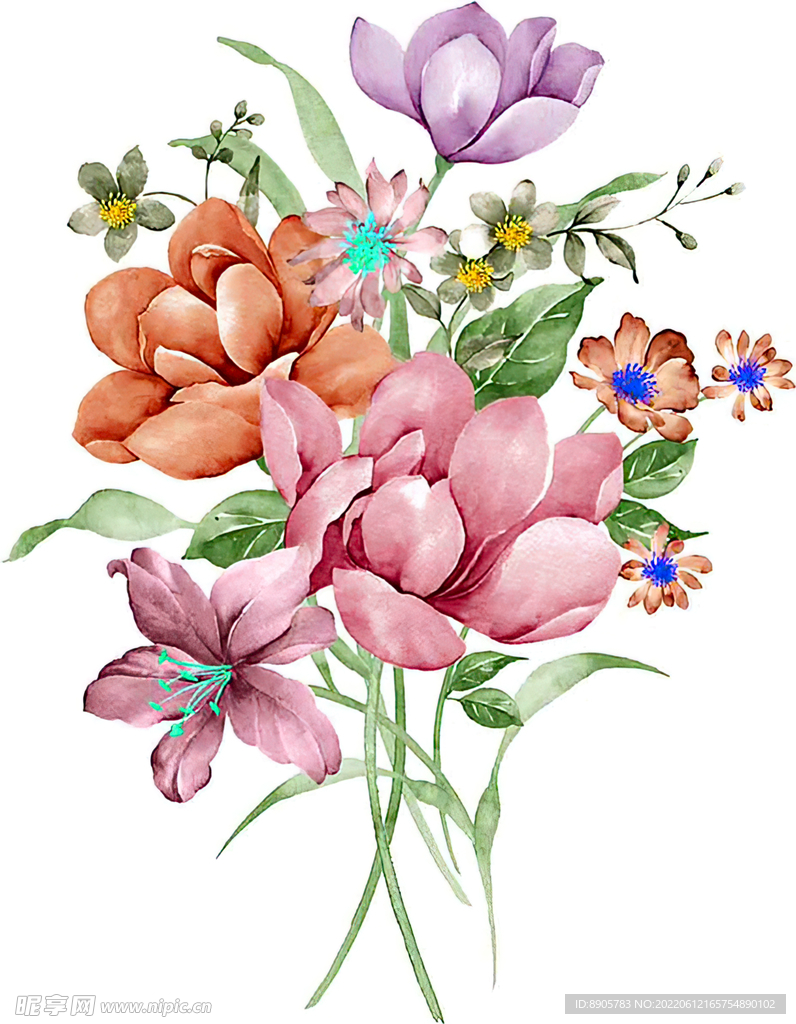 手绘花