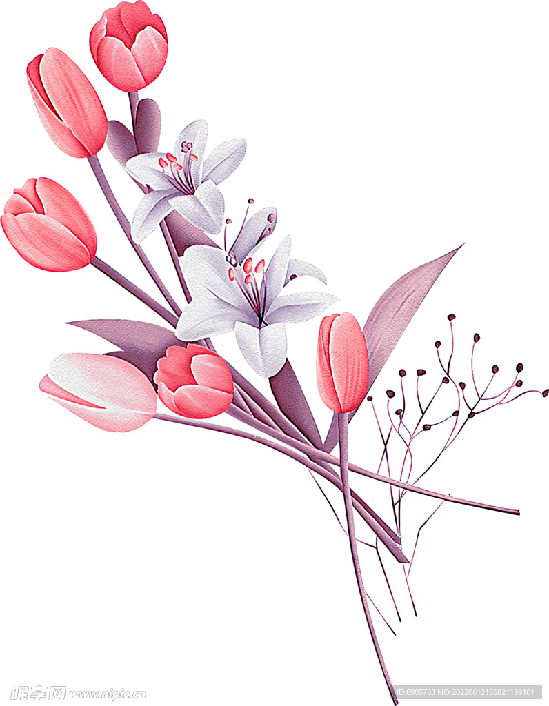 手绘花