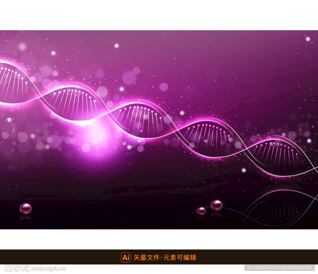 紫色科技DNA背景