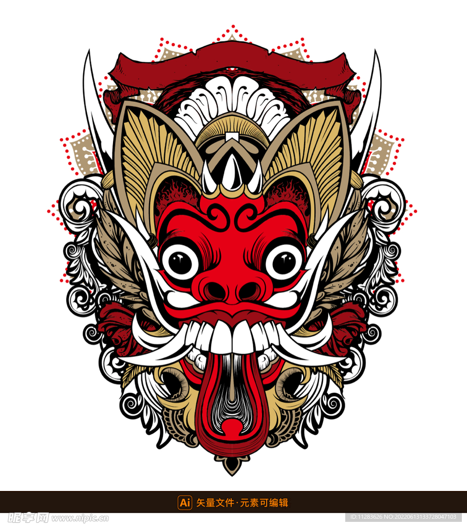巴龙面具图腾