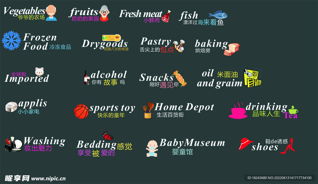 超市 美陈 商超 灯箱 发光字