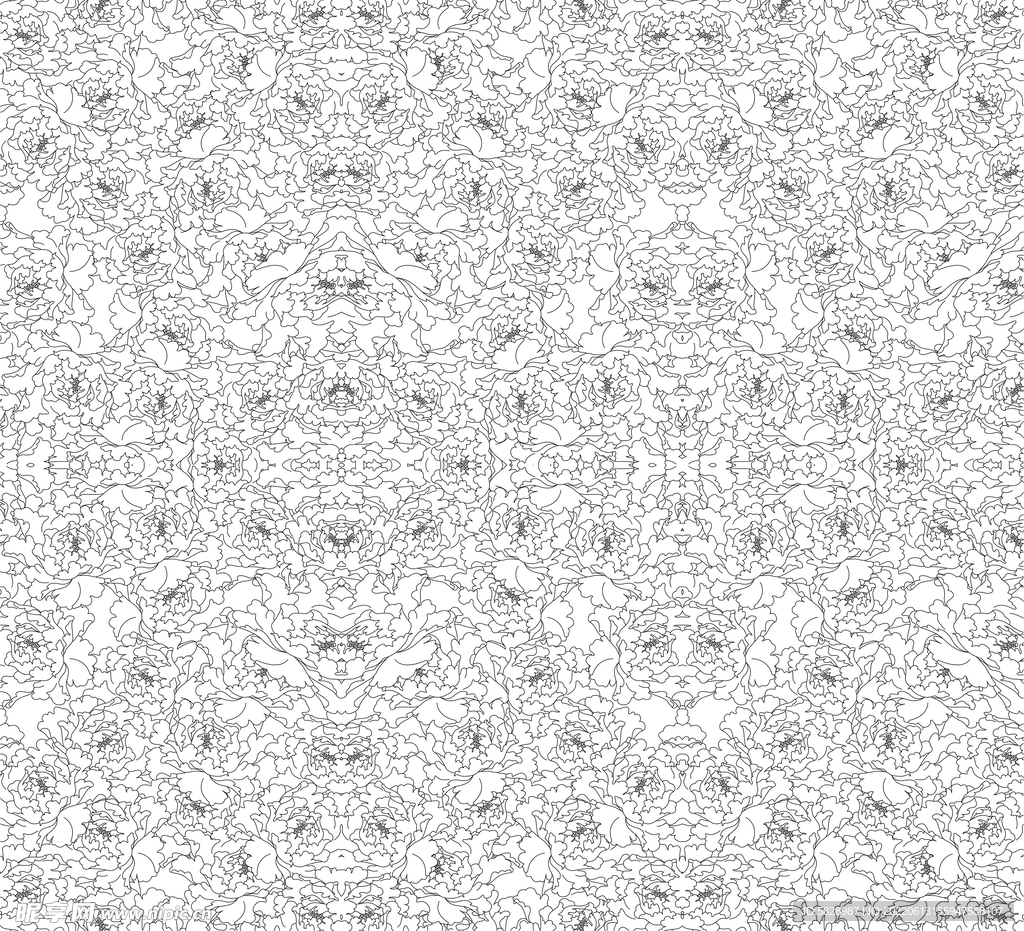 古典花纹矢量图