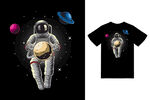 太空宇航员T恤