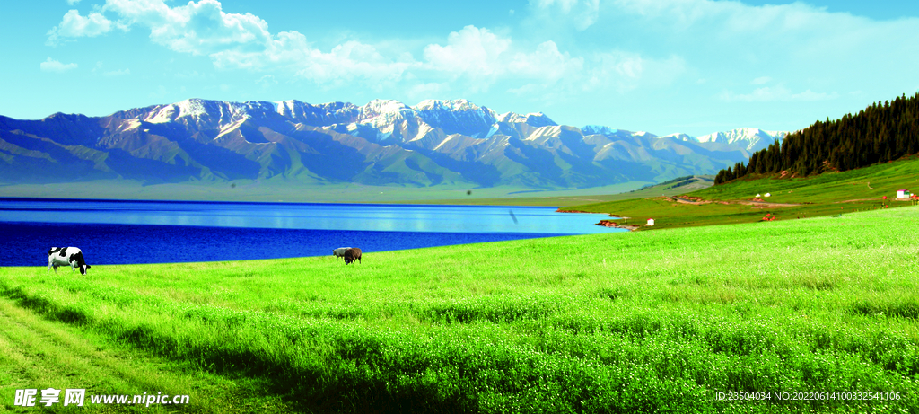 山湖壮丽 图片