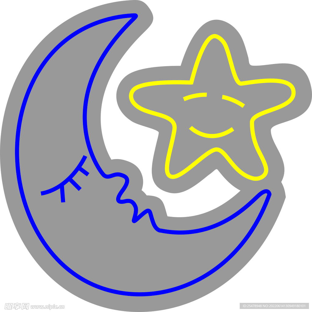 星月霓虹灯