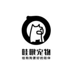 哇哦宠物VI logo