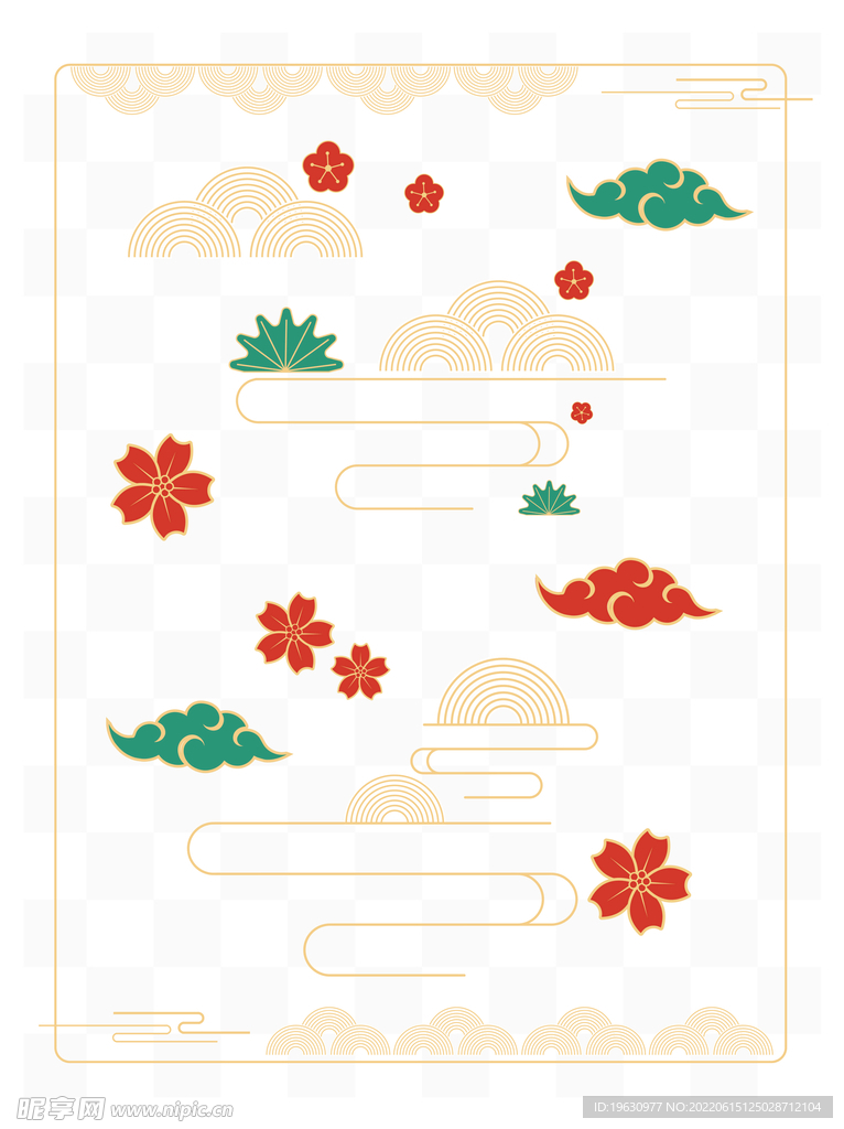 花朵云纹纹理