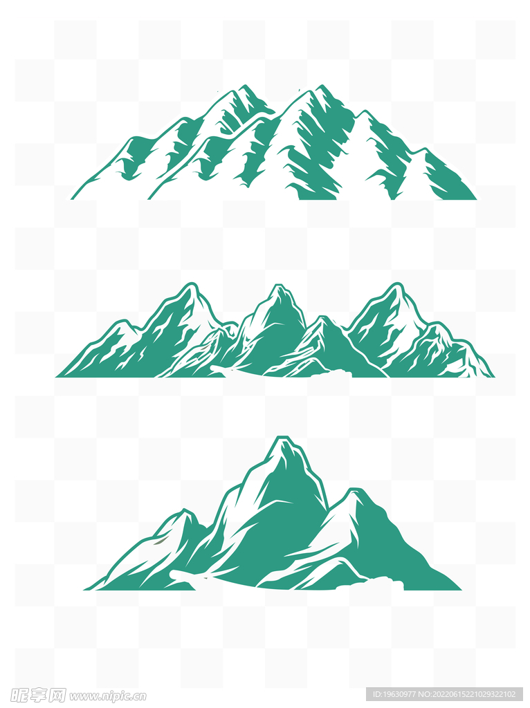 雪山矢量元素