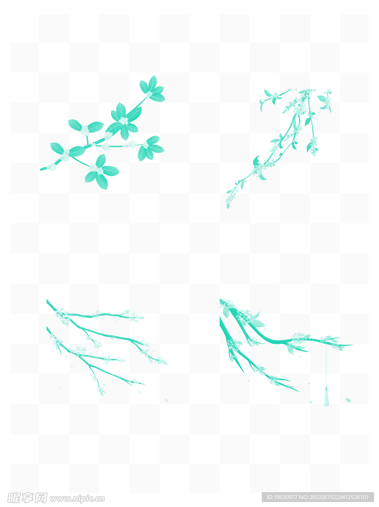 桂花剪影