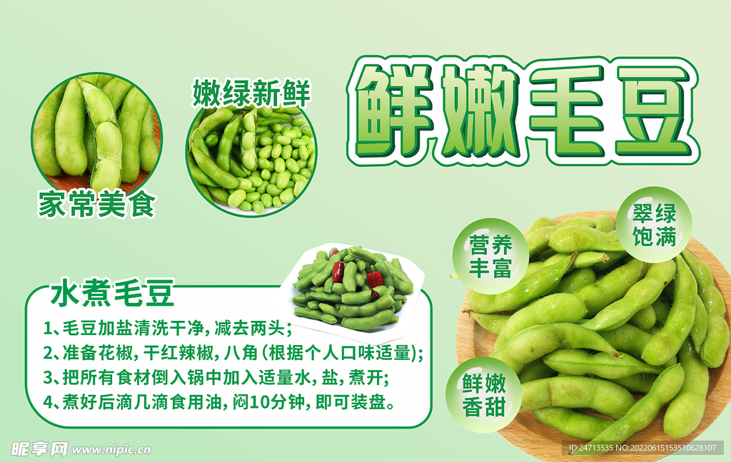 鲜嫩毛豆