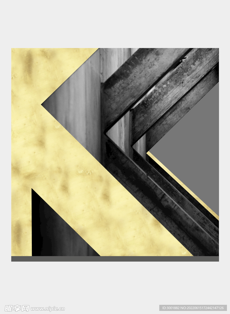 轻奢装饰画 抽象画 K