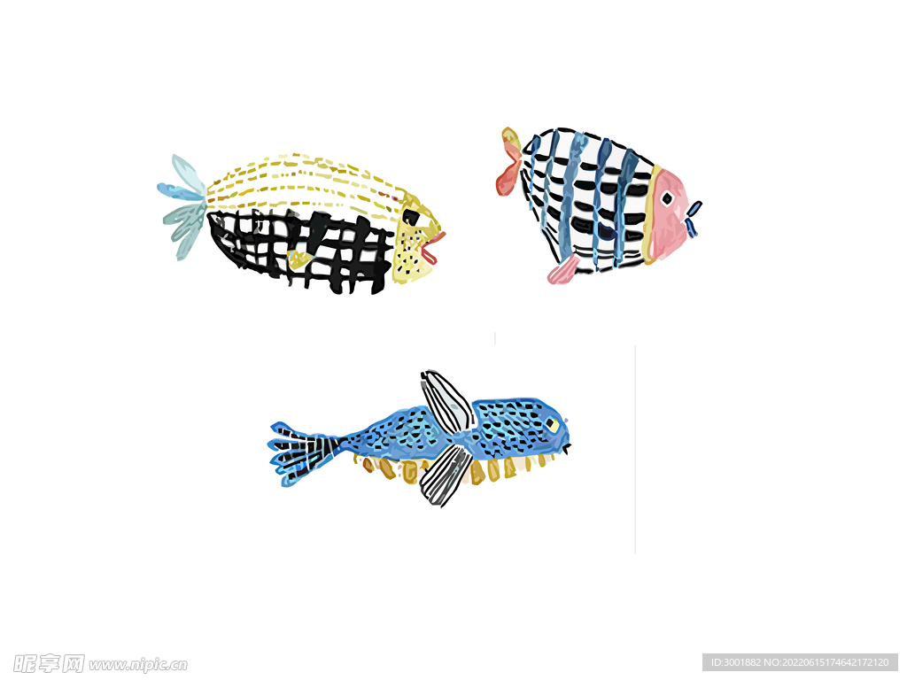 轻奢装饰画 鱼