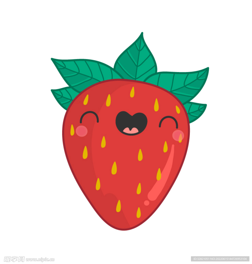 草莓卡通表情