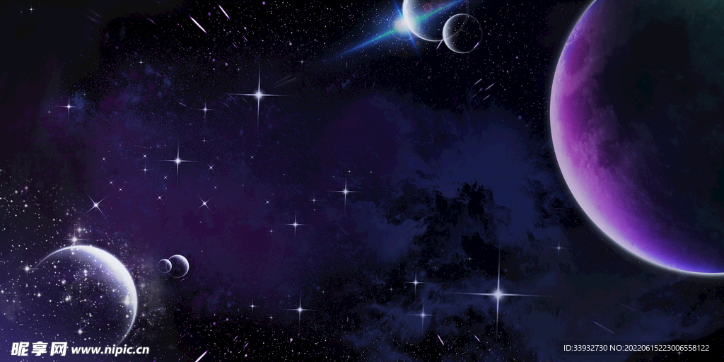 光效星球背景