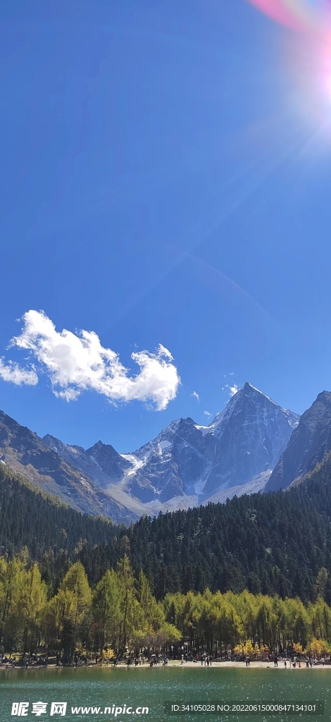 毕棚沟景区美景