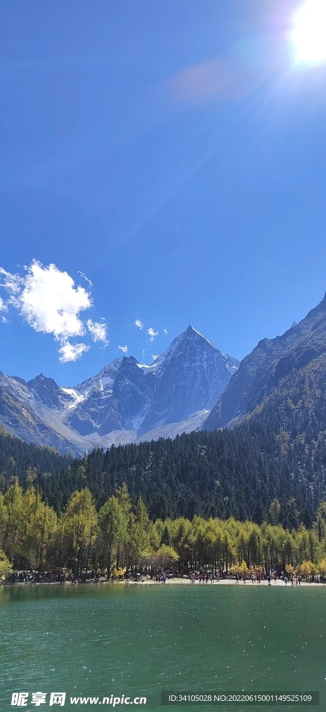 毕棚沟景区美景