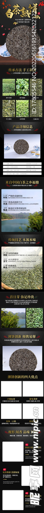 茶叶详情页  绿茶 绿色素材 