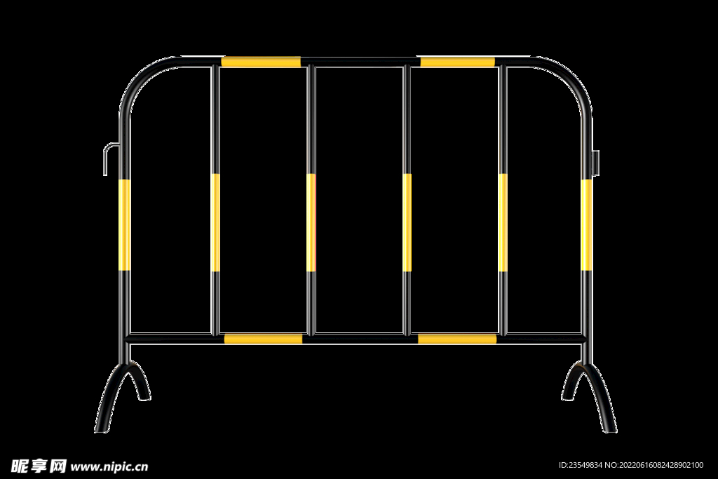 免抠铁马施工隔离分流护栏素材