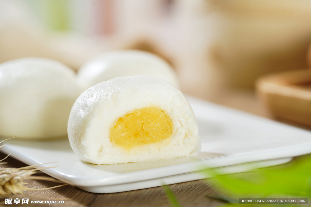 奶黄包 蟹黄包  早餐包子