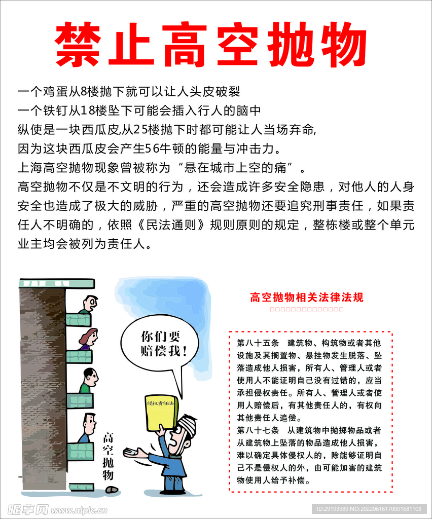 禁止高空抛物