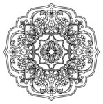 古典传统花纹纹样矢量图手绘插画