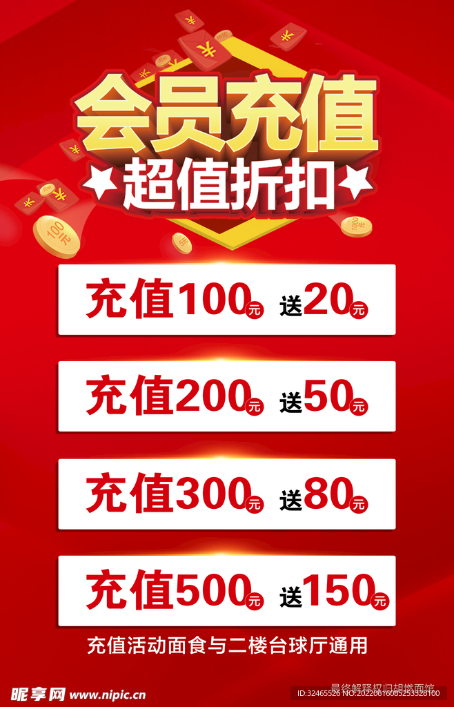会员充值海报