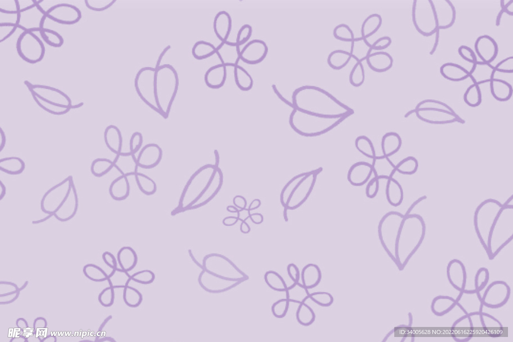 浅紫色底小花涂鸦