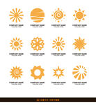 圆形太阳图标设计